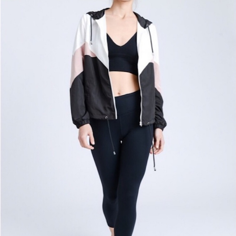 Colorblock Windbreaker Hooded Jacket